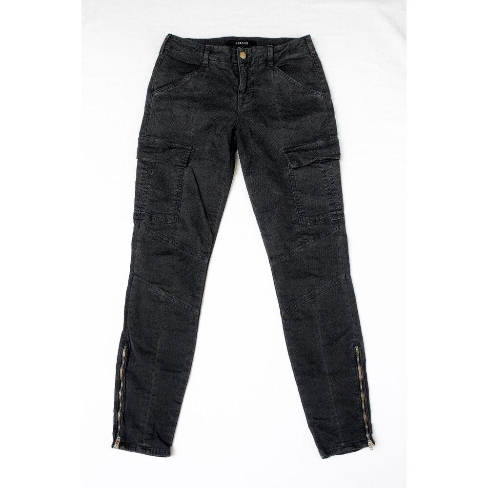 J Brand Houlihan Mid-Rise Cargo Skinny Jeans - Distressed Chrome